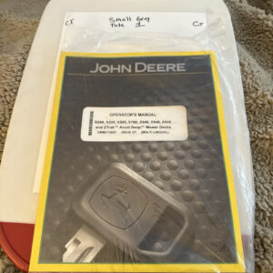 John Deere S240-X949 ZTrak Accel Deep Mower Deck Op Manual OMM174507 G7 C-5