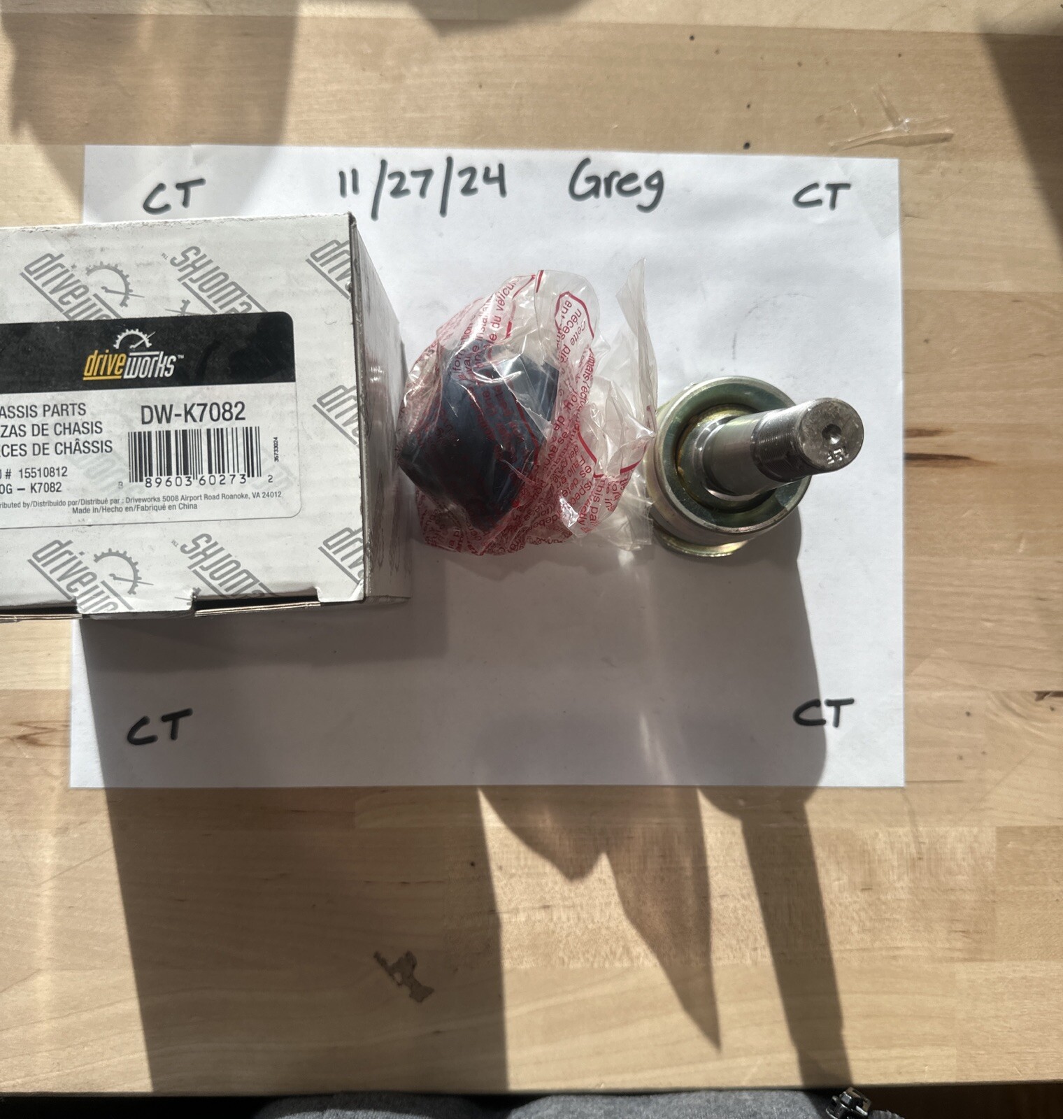 K7082 DriveWorks Suspension Ball Joint Assembly Made In USA K7082