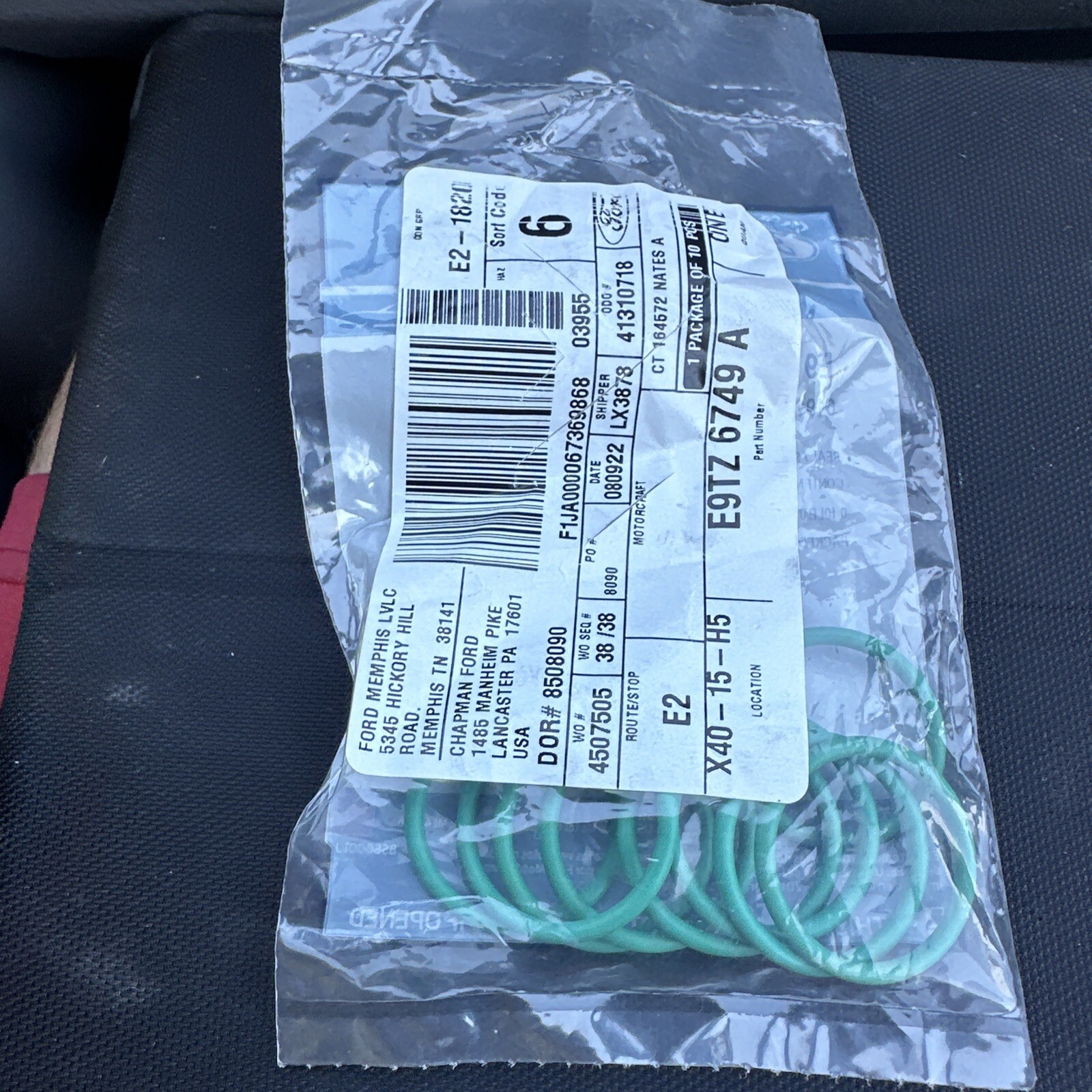 Lot of 9 Ford E9TZ-6749-A Engine Oil Filter Adapter Seals - Image 3