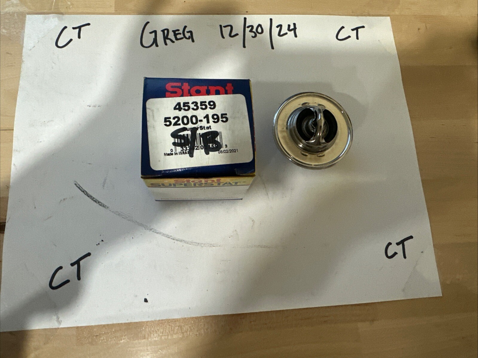 MOTORAD 5200-195 / STANT 45359 UltraStat Thermostat 195F