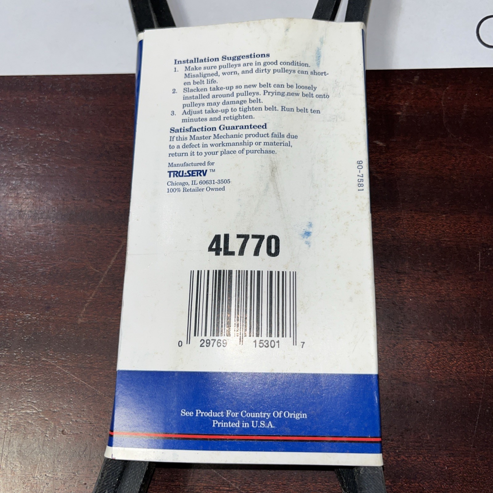 Master Mechanic 4L770 V Belt, 117598 - Image 4