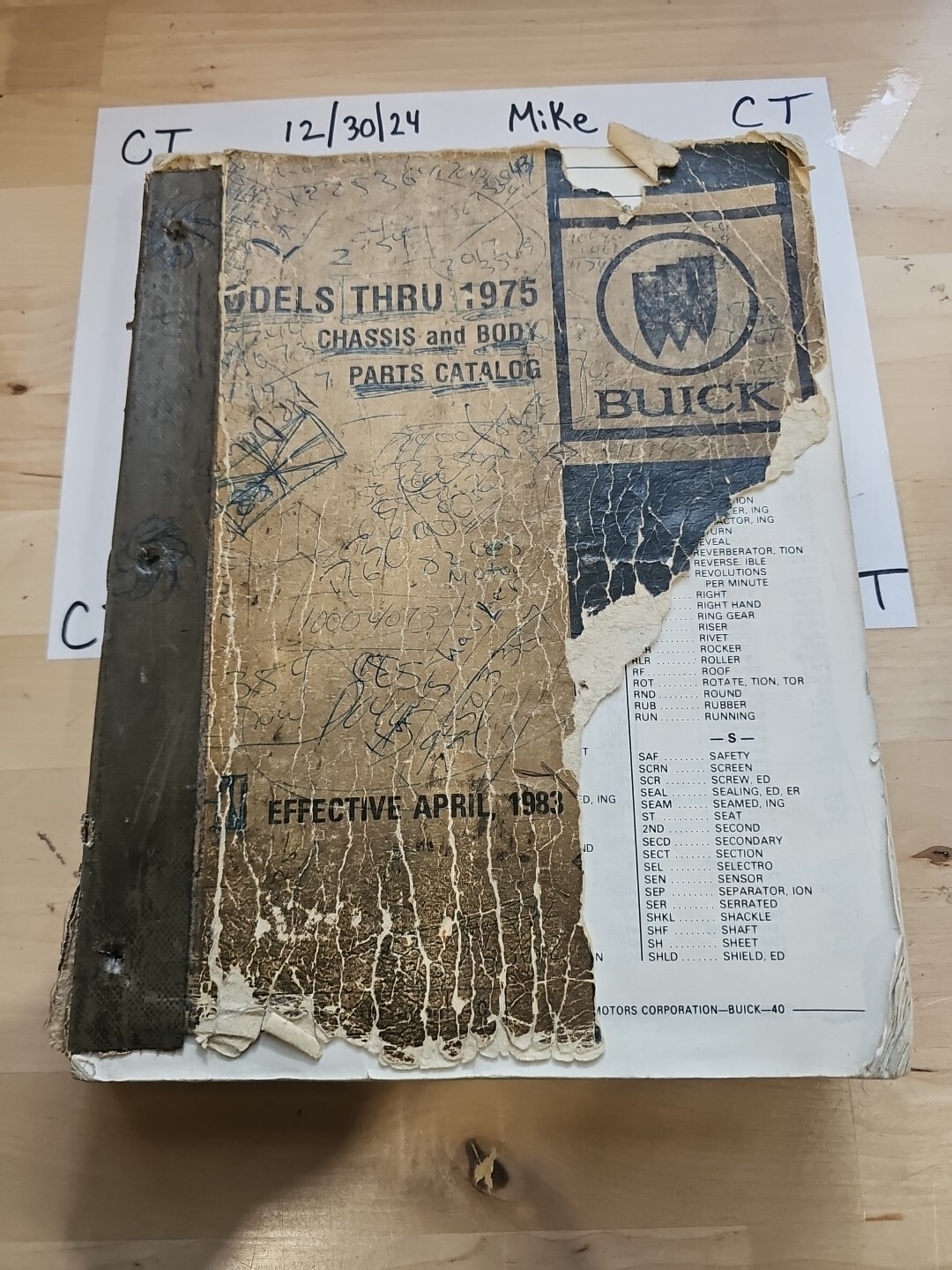 Models Thru 1975 Buick Chassis And Body Parts Catalog #40 - Image 5