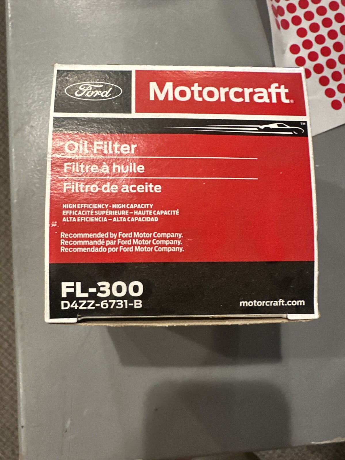 Motorcraft FL-300 Spin-on Engine Oil Filter Replacement