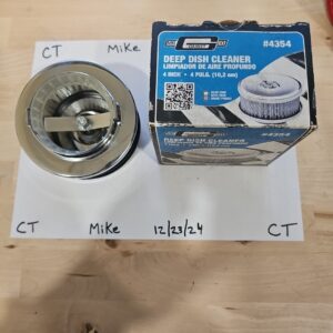 Mr Gasket 4354 Chrome-Plated Deep-Dish Air Cleaner