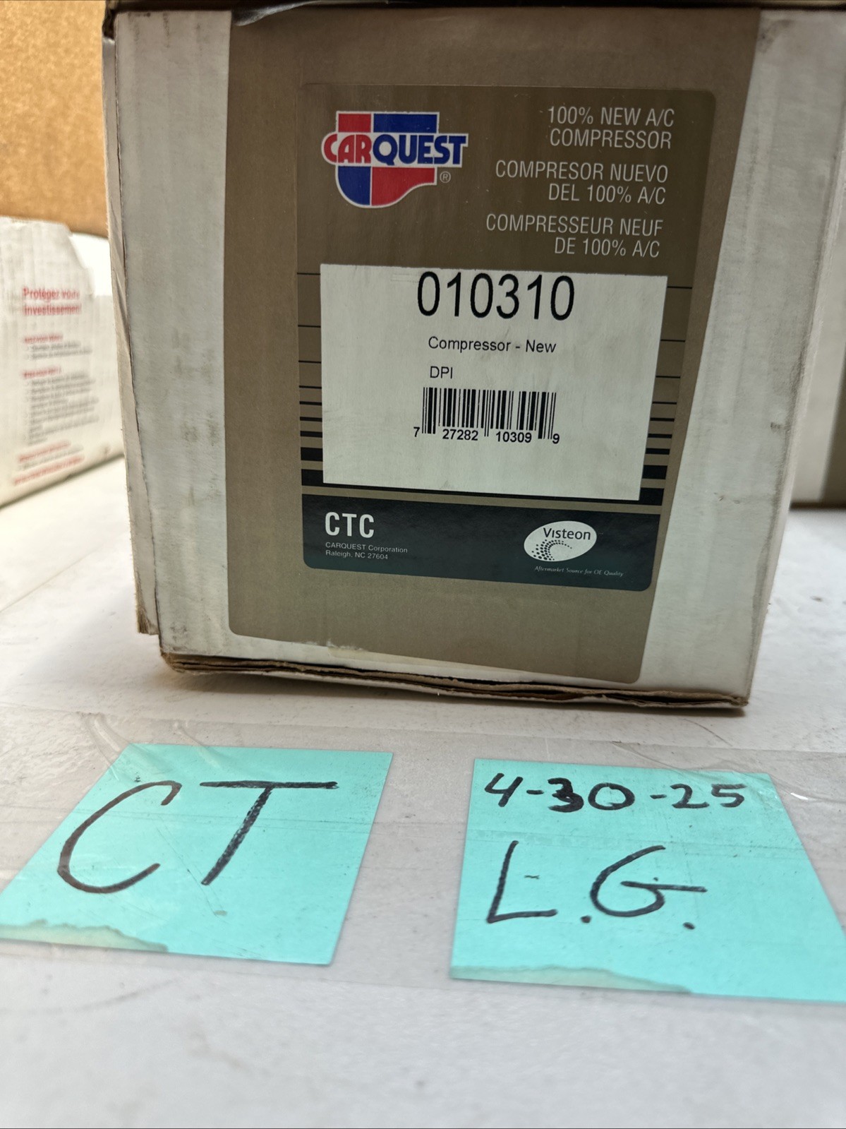 NEW CARQUEST A/C Compressor 010310