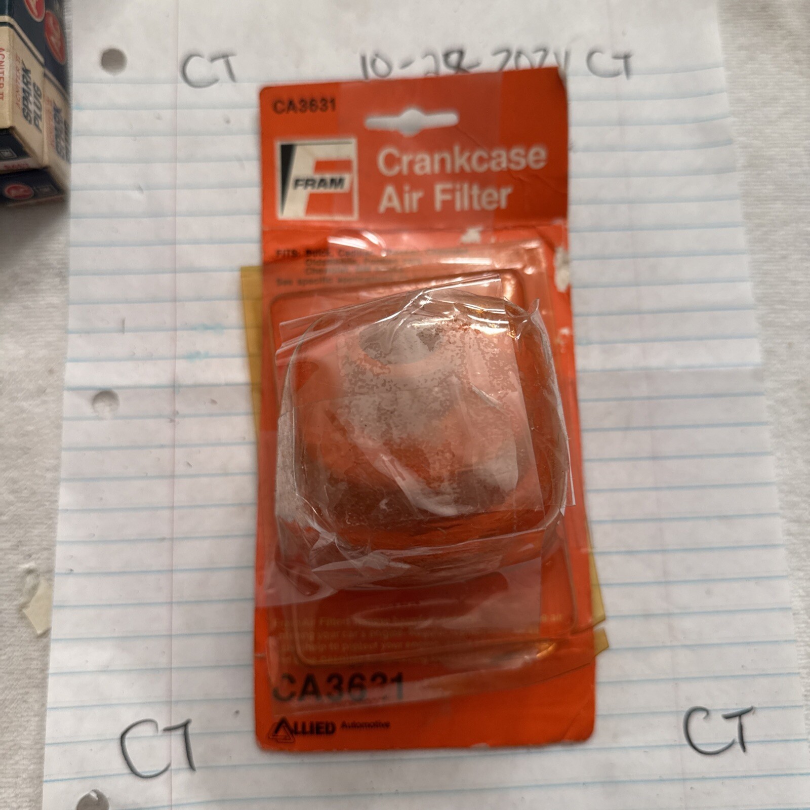 NEW FRAM CA3631 AIR BREATHER FILTER