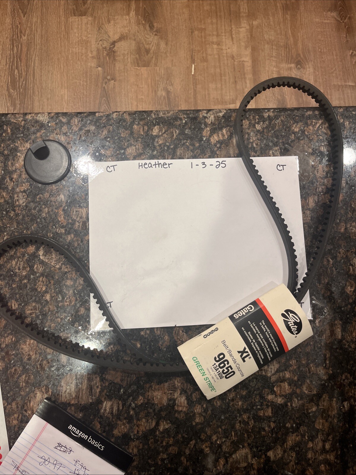 NEW Gates XL 9650 Green Stripe Belt 13A1650