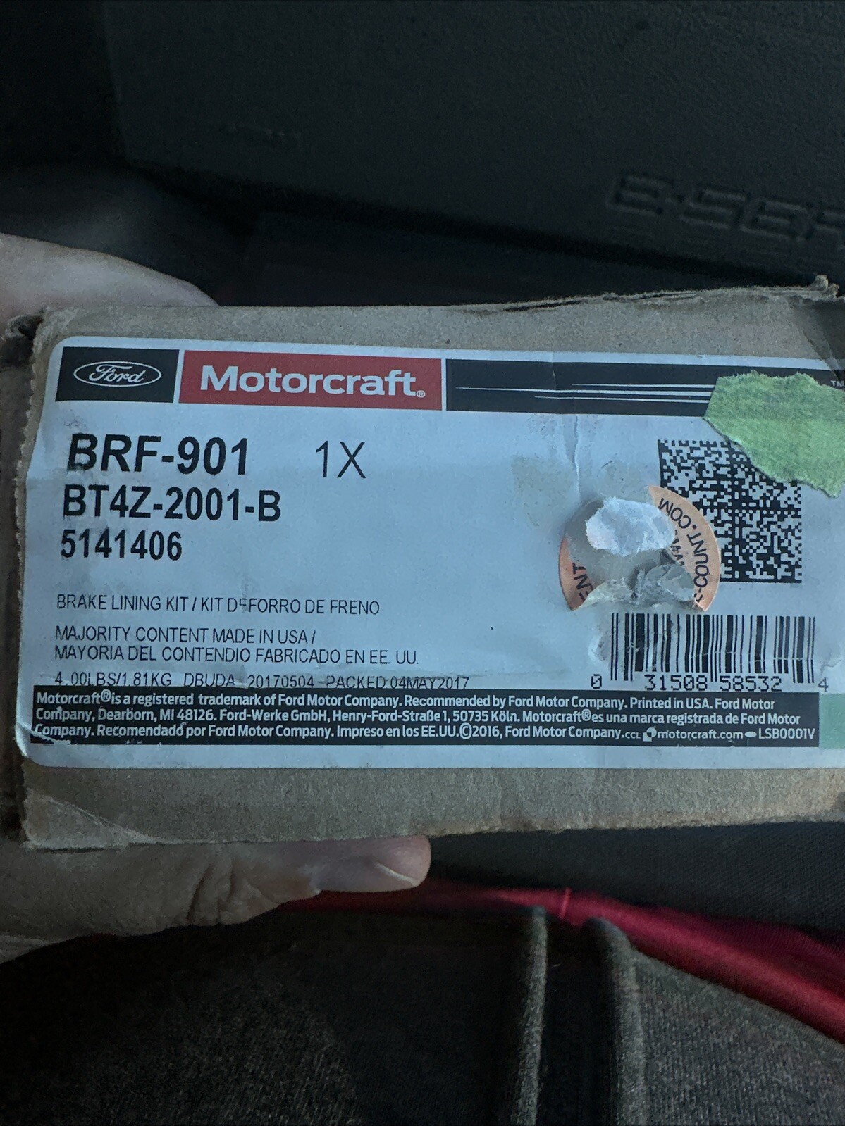 NEW Motorcraft Disc Brake Pad Set Front BRF-901 Ford Edge Lincoln MKX 2011-2014