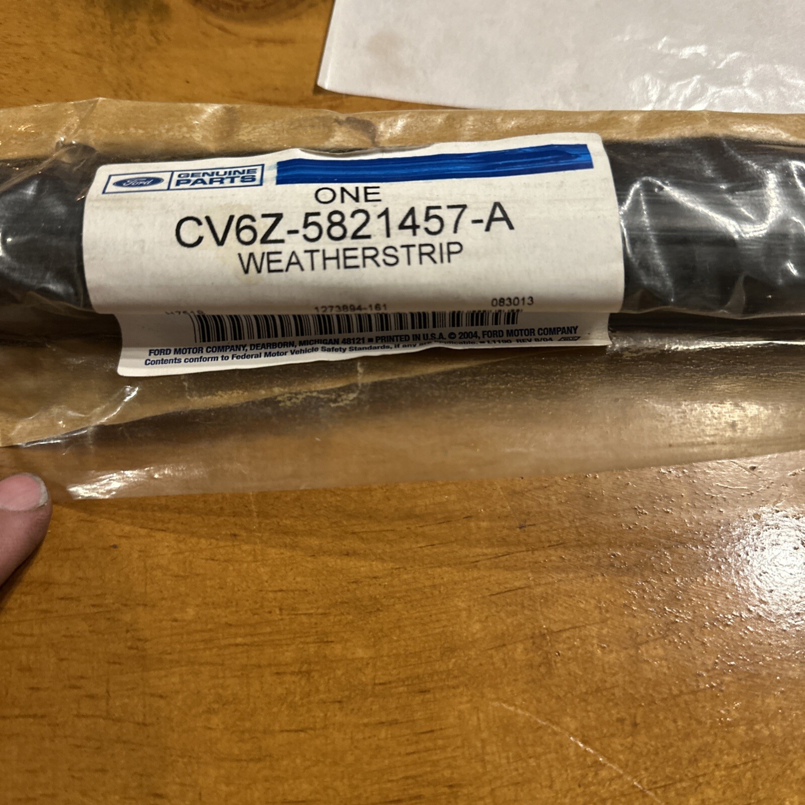 NEW OEM Ford Front Left Inner Belt Weatherstrip CV6Z-5821457-A Focus 2012-2018