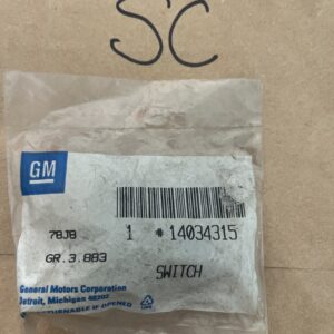 NEW OLD STOCK OEM GM Cruise Control Switch Part 14034315