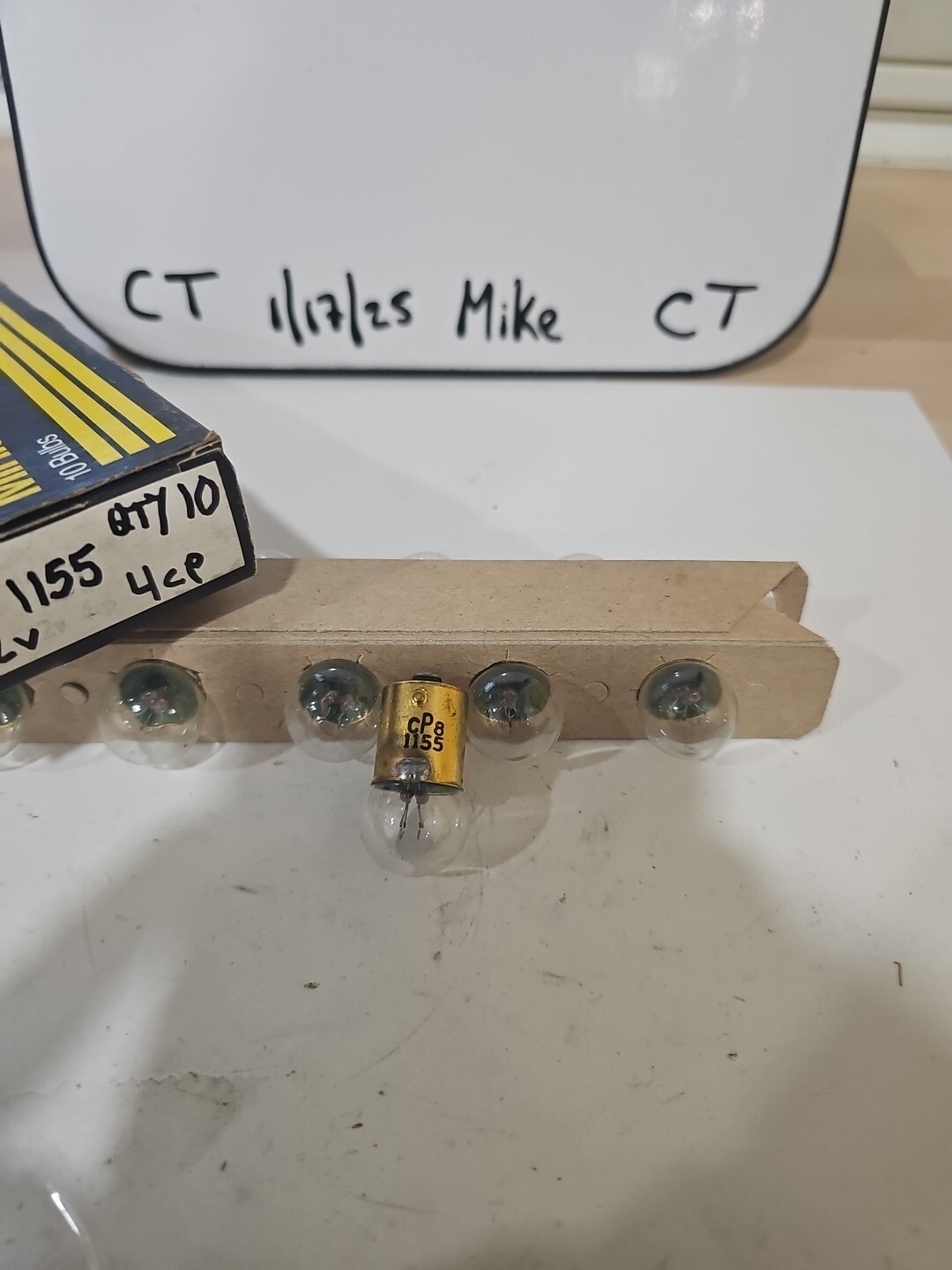 NEW PHILIPS Mini Lamp Bulbs #1155 12v 4cp - 10 pack— N.O.S. (1 Box Of 10 Bulbs) - Image 3