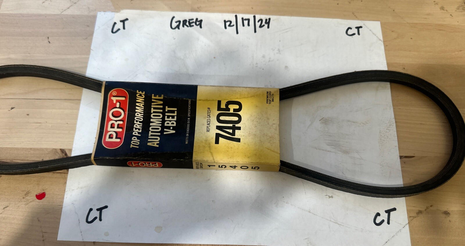 NEW PRO-1 15405 AUTOMOTIVE V-BELT