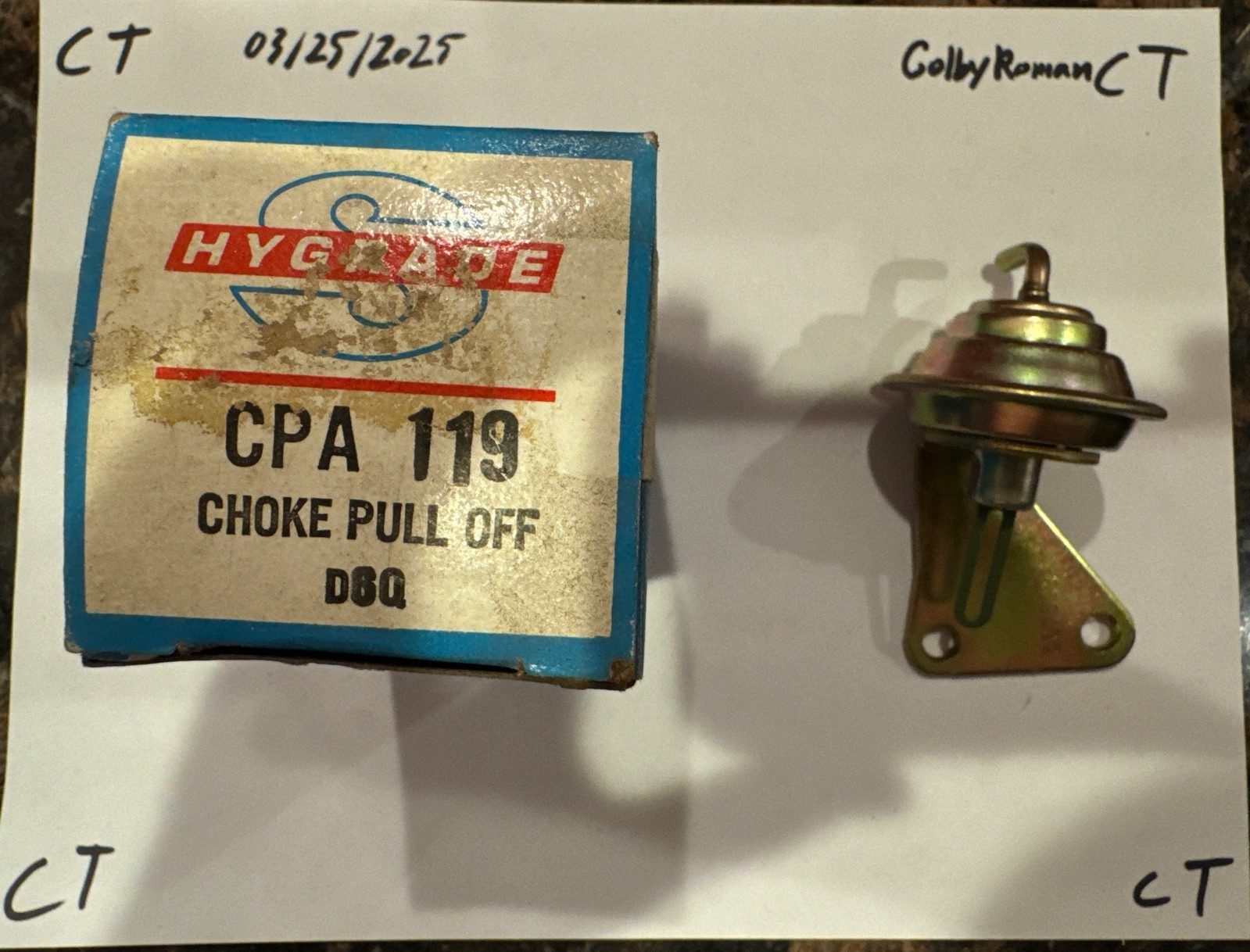 NEW SMP Standard Motor Products Hygrade CPA-119 CPA119 Choke Pull Off - Image 3
