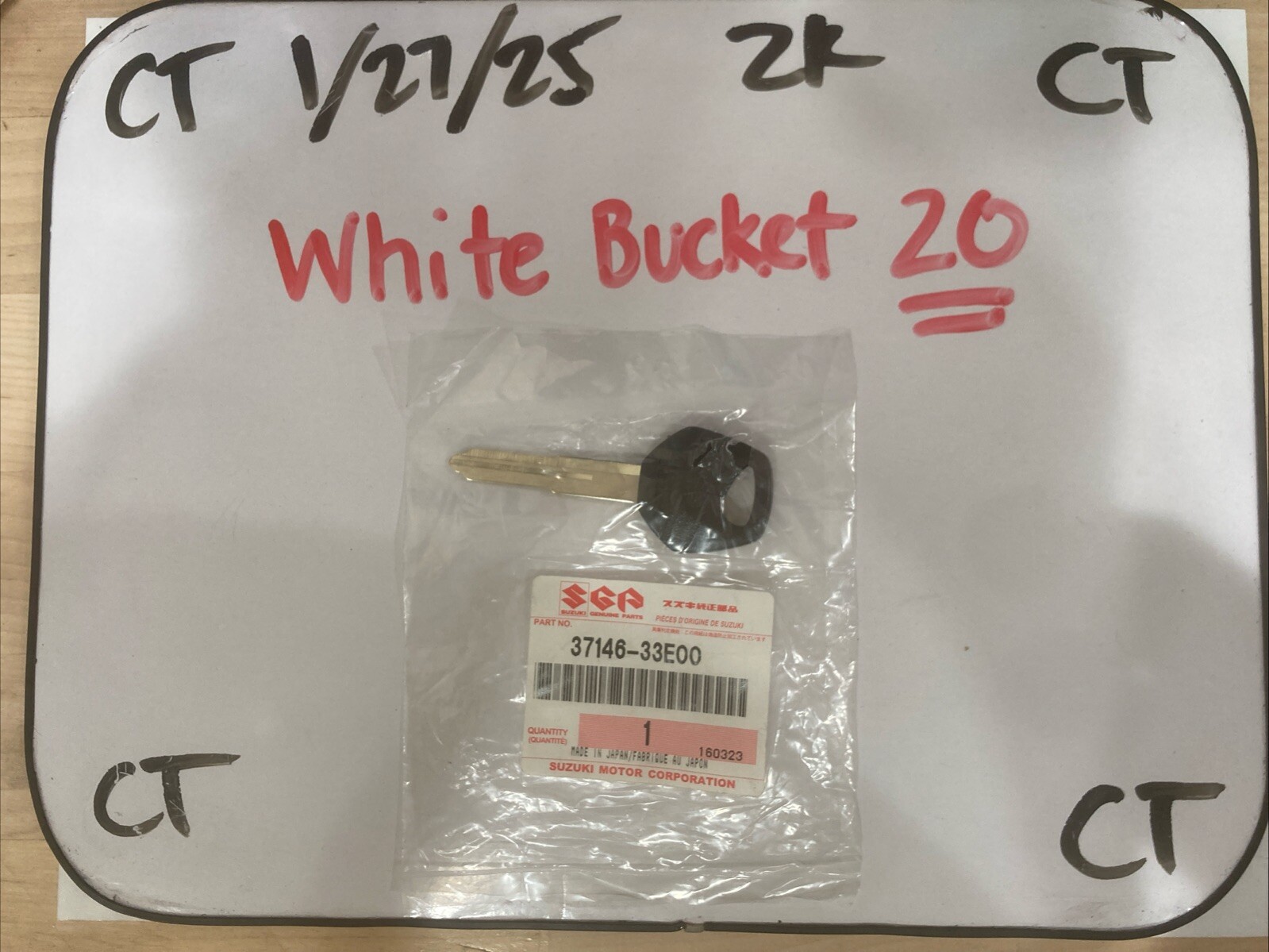 NEW SUZUKI KATANA GSX 600-650-750 OEM IGNITION KEY BLANK 37146-33E00