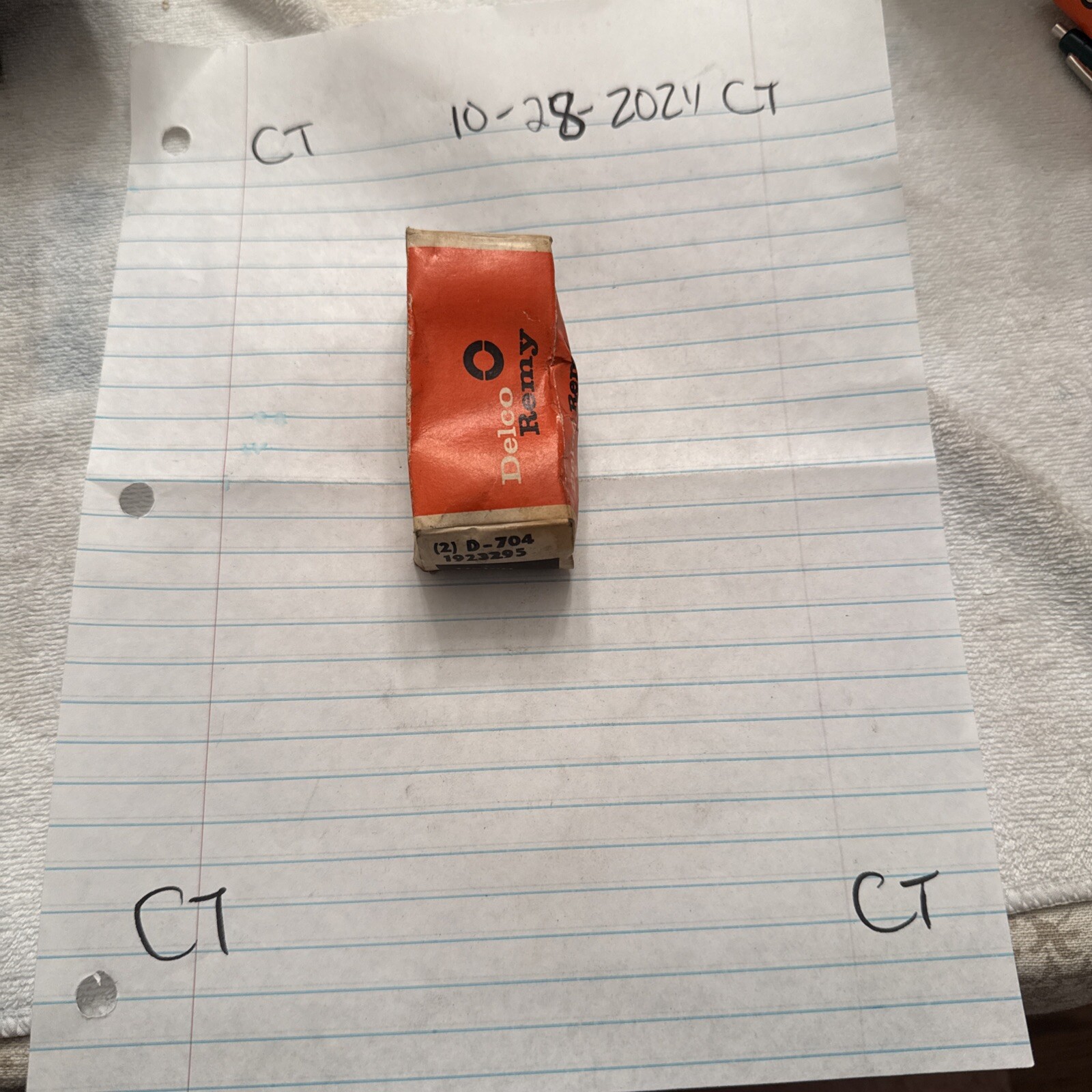 NOS 1952-59 Pontiac Buick P/8 6 and 12 Volt Delco Generator Brush Set GM 1923295 - Image 4