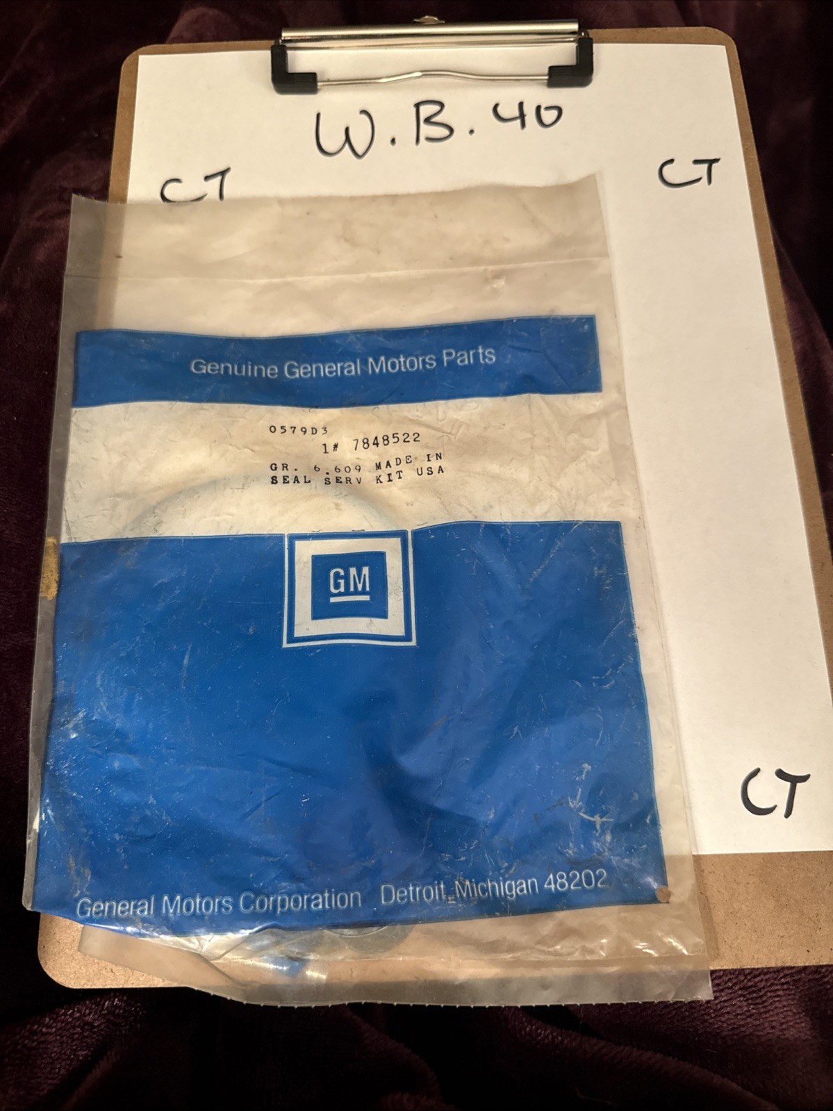 NOS 7848522 - SEAL KIT - General Motors CORVETTE