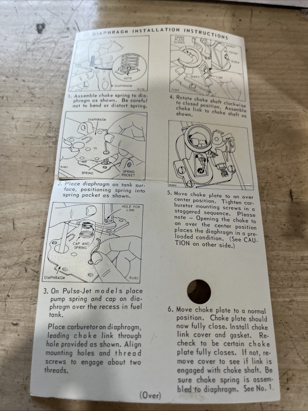 NOS Briggs & Stratton OEM 391681 Diaphragm Assembly (John Deere M47944) - Image 7