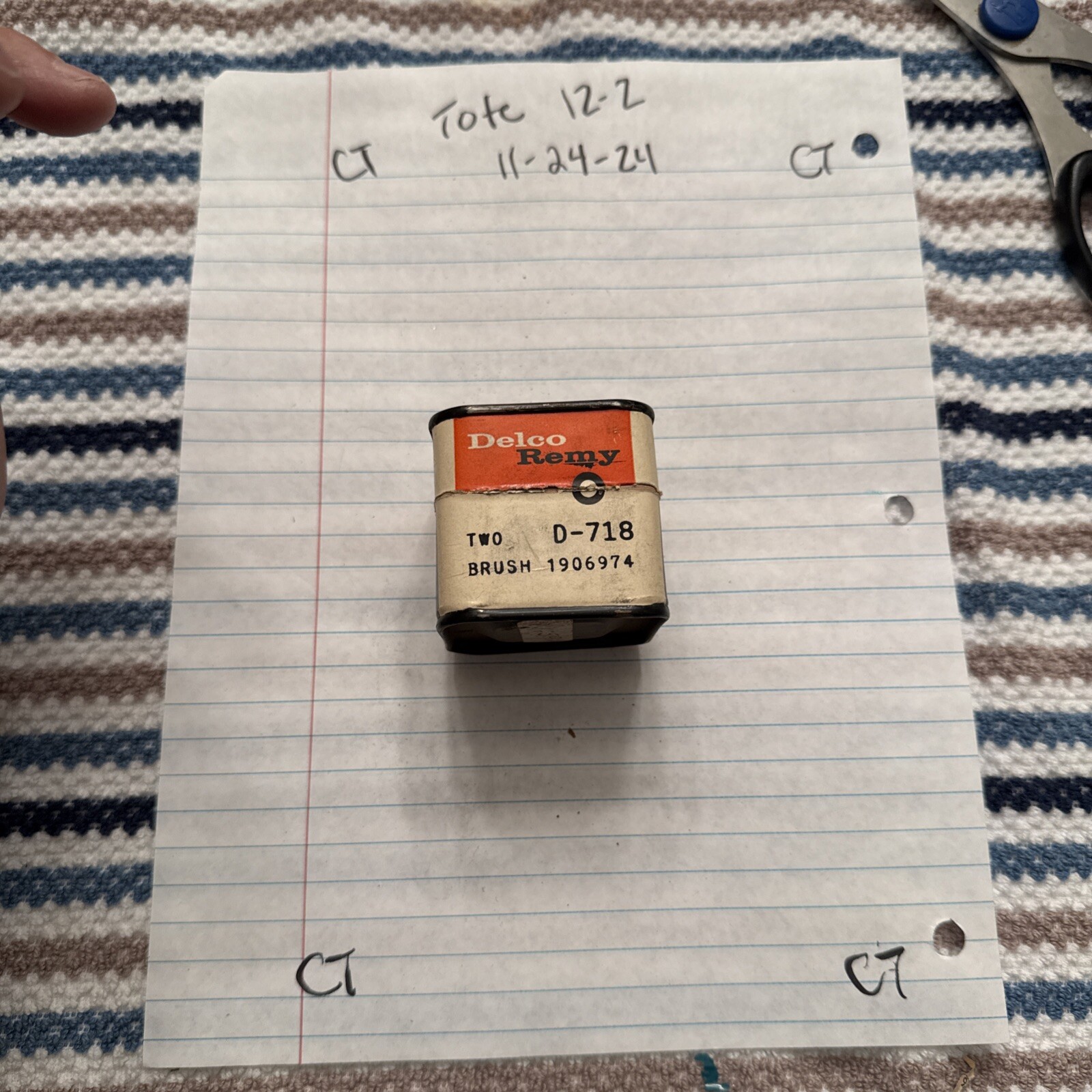 NOS Chevrolet GMC Truck Generator Brush Set GM 1906974 Delco Remy D-718