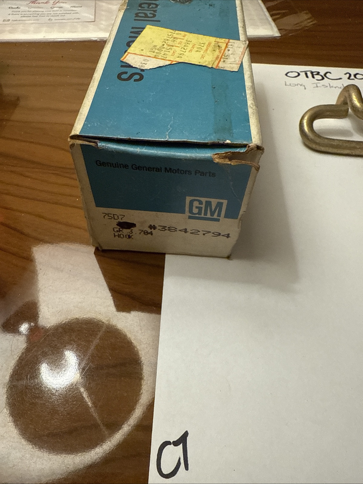 NOS GM Exhaust Muffler Hook 3842794 Qty.1 63-69 Chevy C/K 10 20 30 D - Image 3