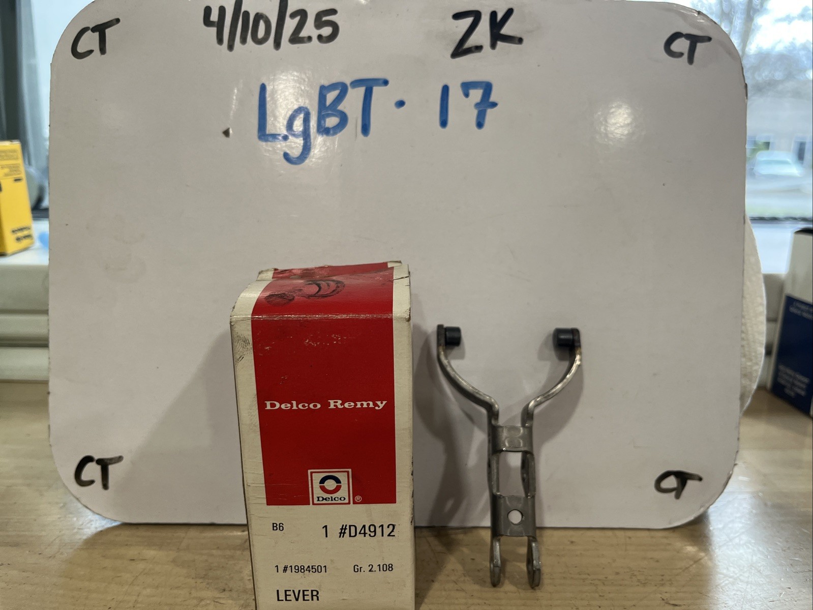 NOS Genuine GM Delco Starter Motor Lever (1984 - 1995) (some surface Rust)