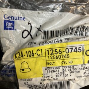 NOS Genuine GM Engine Cylinder Head Bolt 12560745 OEM. QTY2