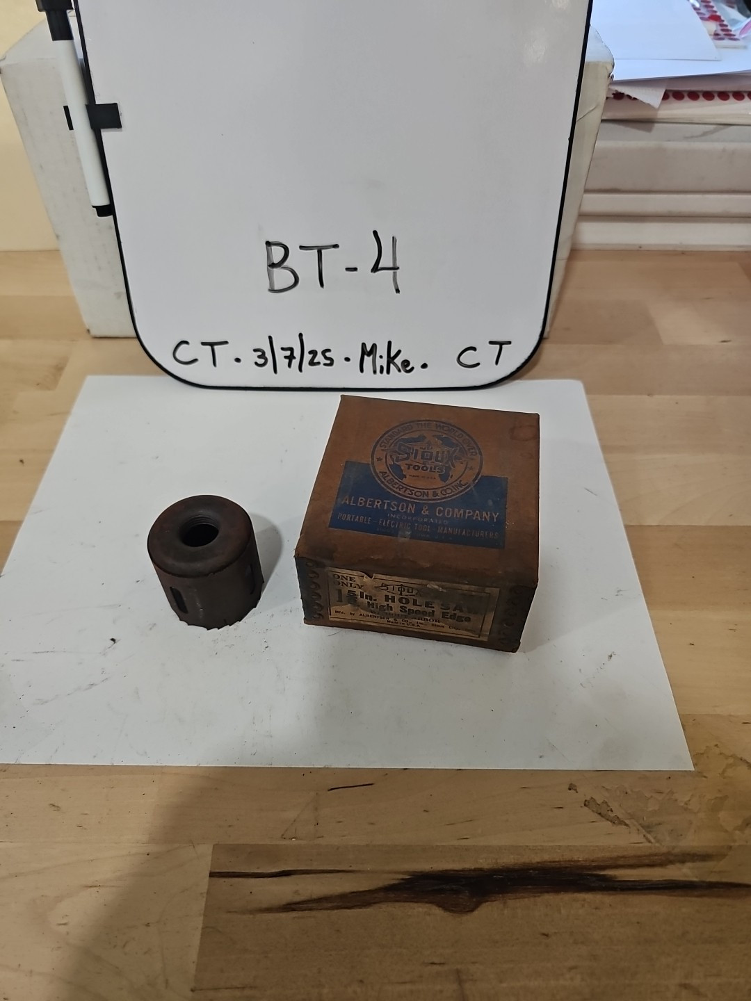 NOS Sioux Tools 1 5/8 Hole Saw No. 384