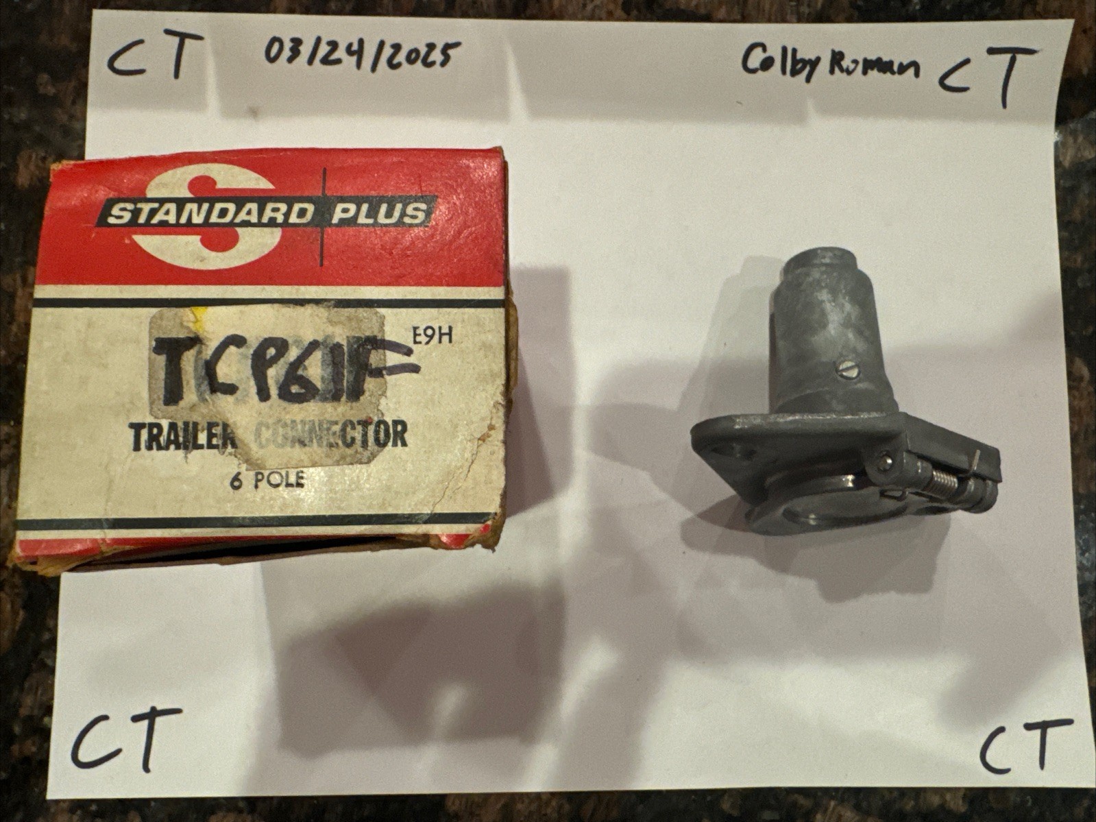 NOS Trailer Connector Plug Standard Motor Products TCP61F