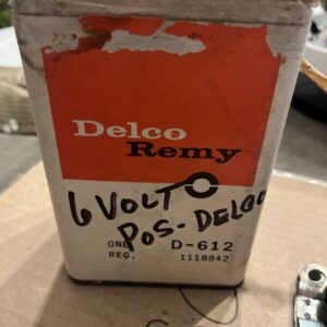 NOS Vintage Genuine GM 1118842 Delco Remy D-612 Voltage Reg  6V Pos Grd OEM