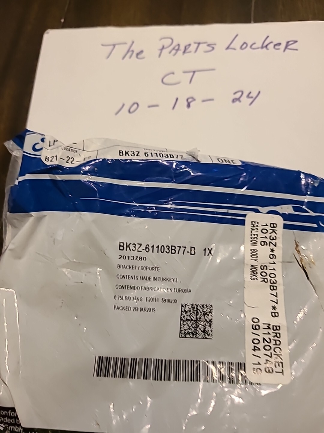 New Ford OEM Left Side Rear Body Panel Support Bracket BK3Z61103B77B. - Image 3