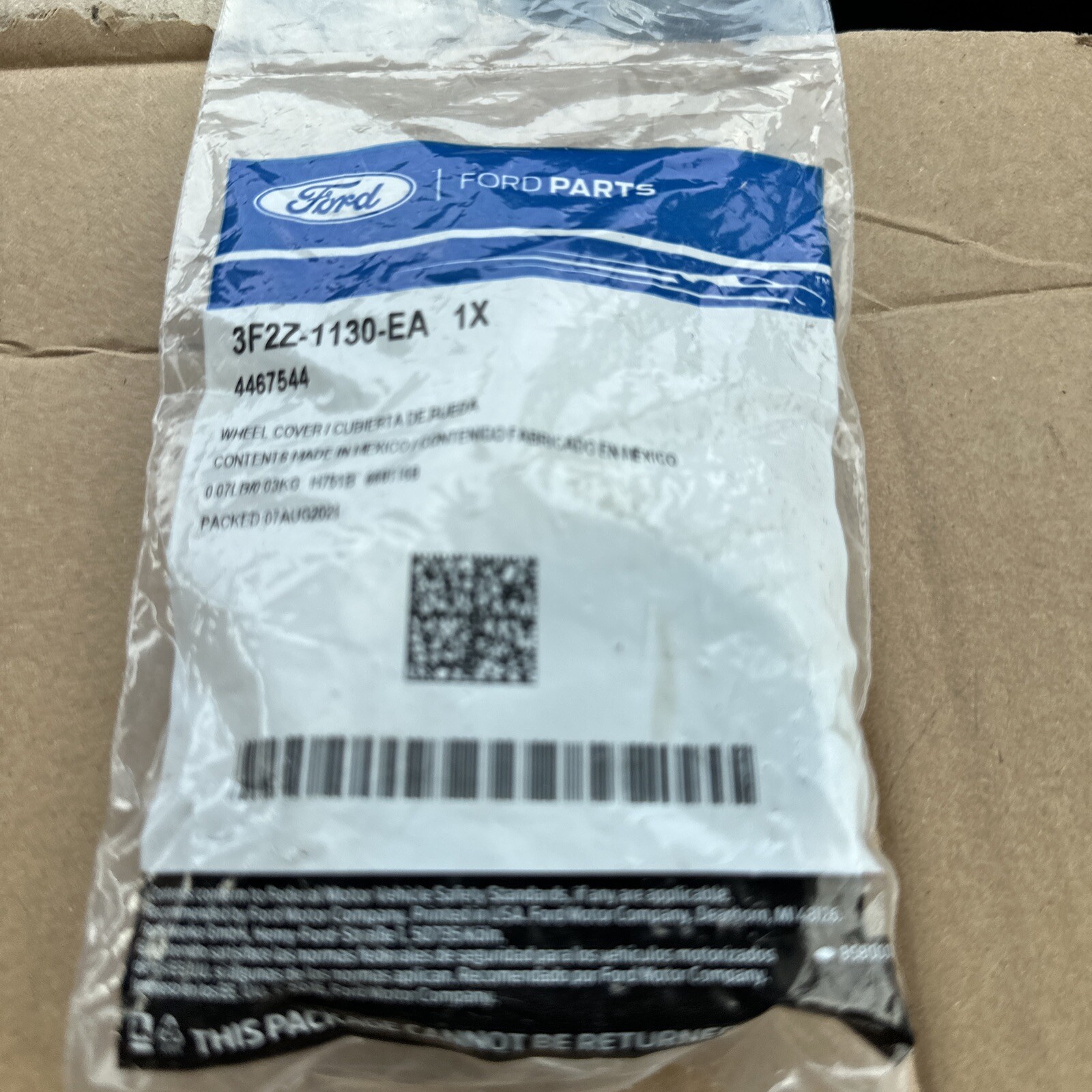 New Genuine Ford Wheel Cover (2009-2010) OE 3F2Z-1130-EA