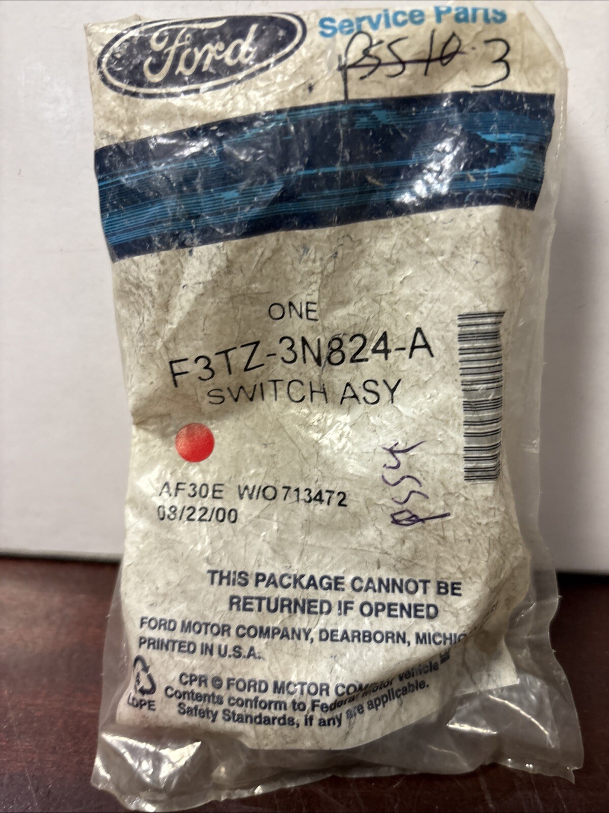 New OEM Ford Steering Pressure Sensor Switch 1983-2011 Mustang F150 F3TZ-3N824-A - Image 3