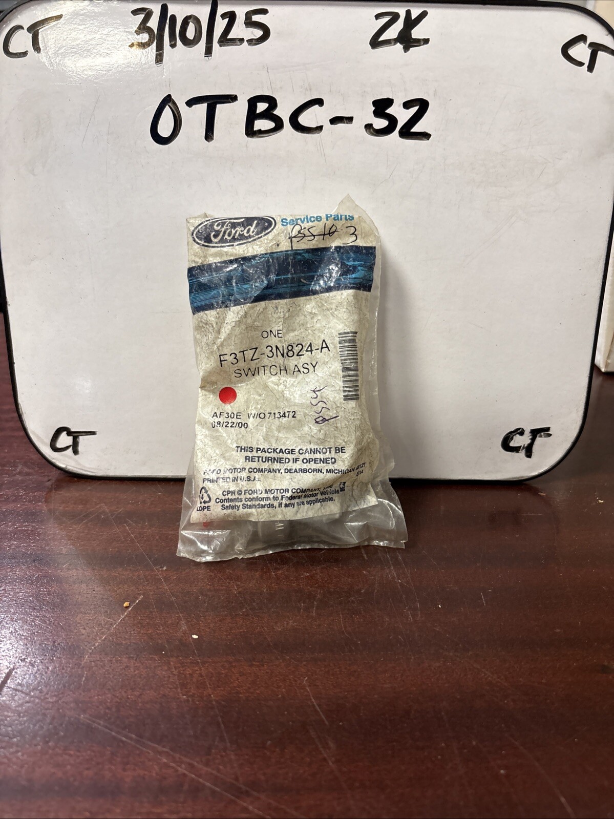 New OEM Ford Steering Pressure Sensor Switch 1983-2011 Mustang F150 F3TZ-3N824-A