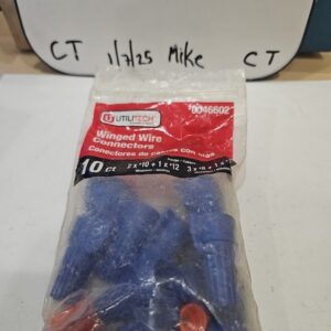 New Pack of 10 UtiliTech 0046602 Blue-Winged Wire Connector