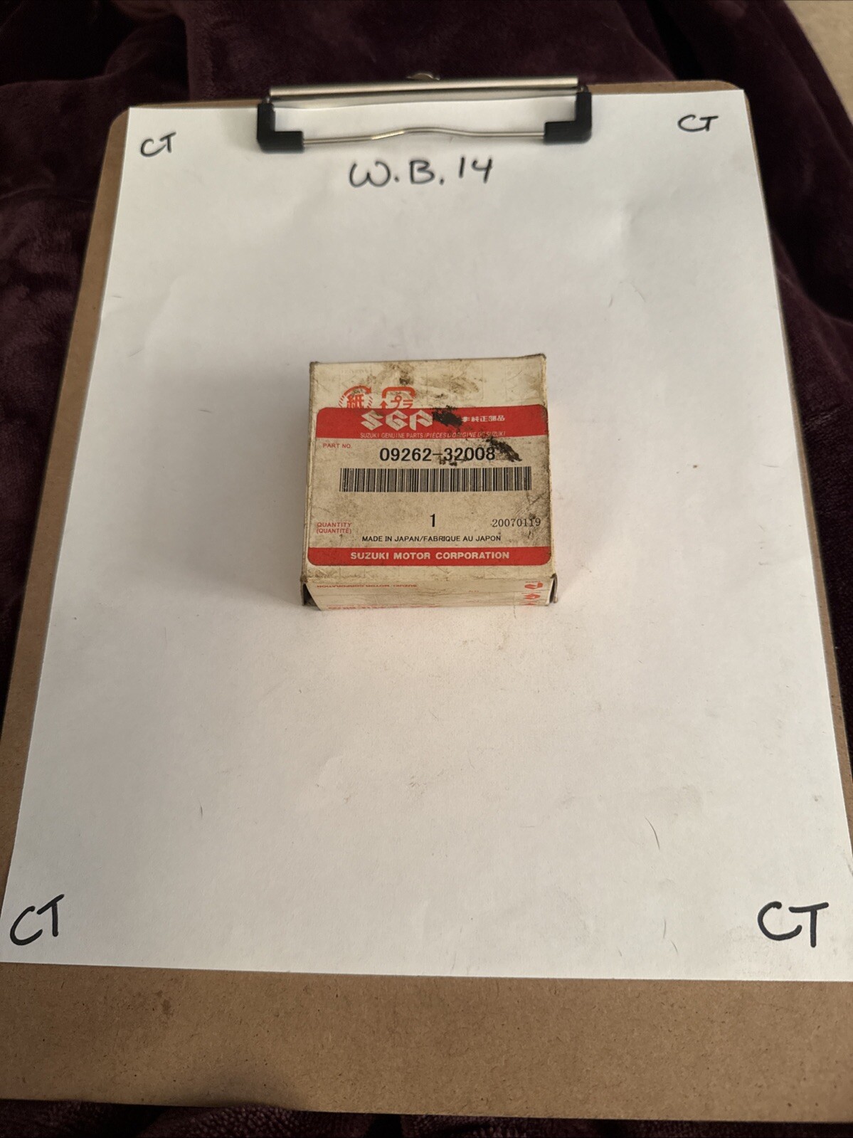 New Suzuki OEM Bearing (32X58X13) 09262-32008