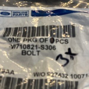 OEM NEW Steering Column Lower Shaft Bolt Mustang Cougar Montego W710821S306 -3pk