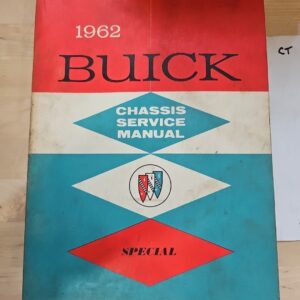 Original 1962 Buick Dealer Chassis Service Shop Manual Special Skylark