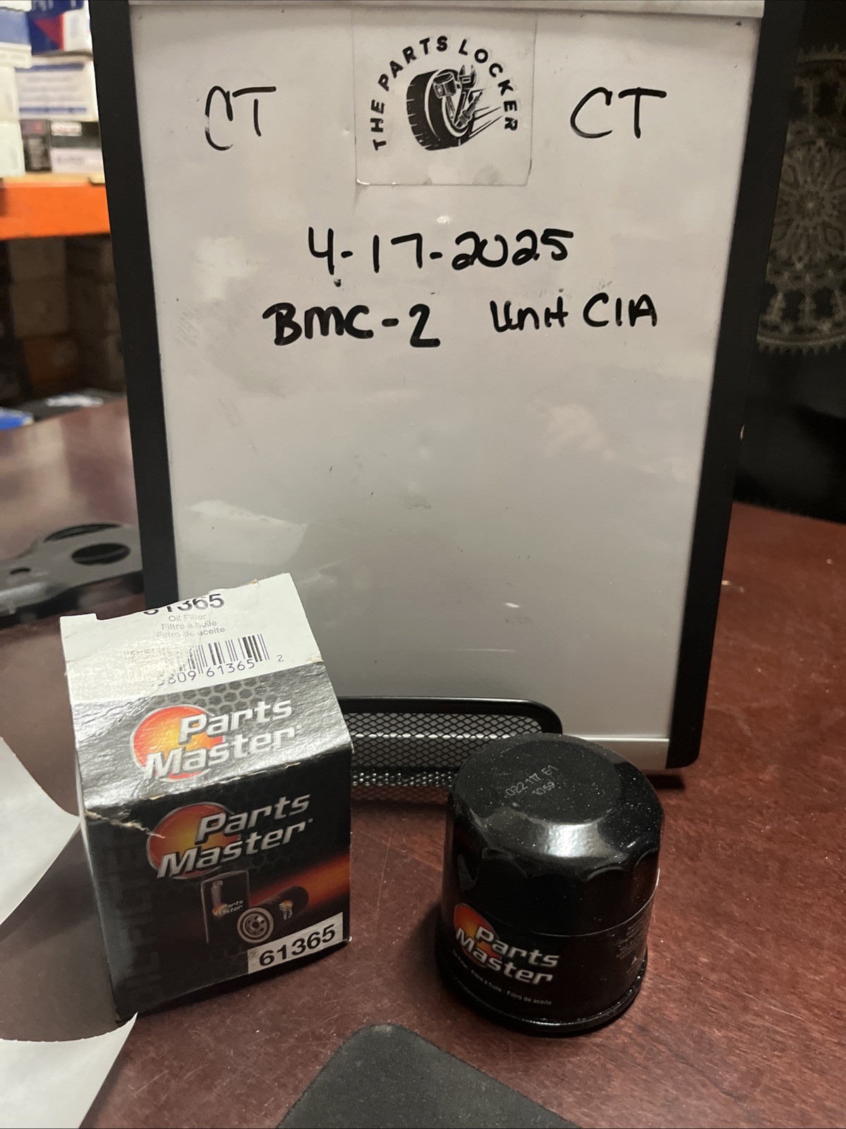 PARTS MASTER 61365 OIL FILTER