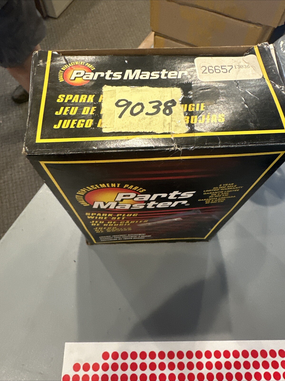 PARTS MASTER SPARK PLUG WIRE SET 26657