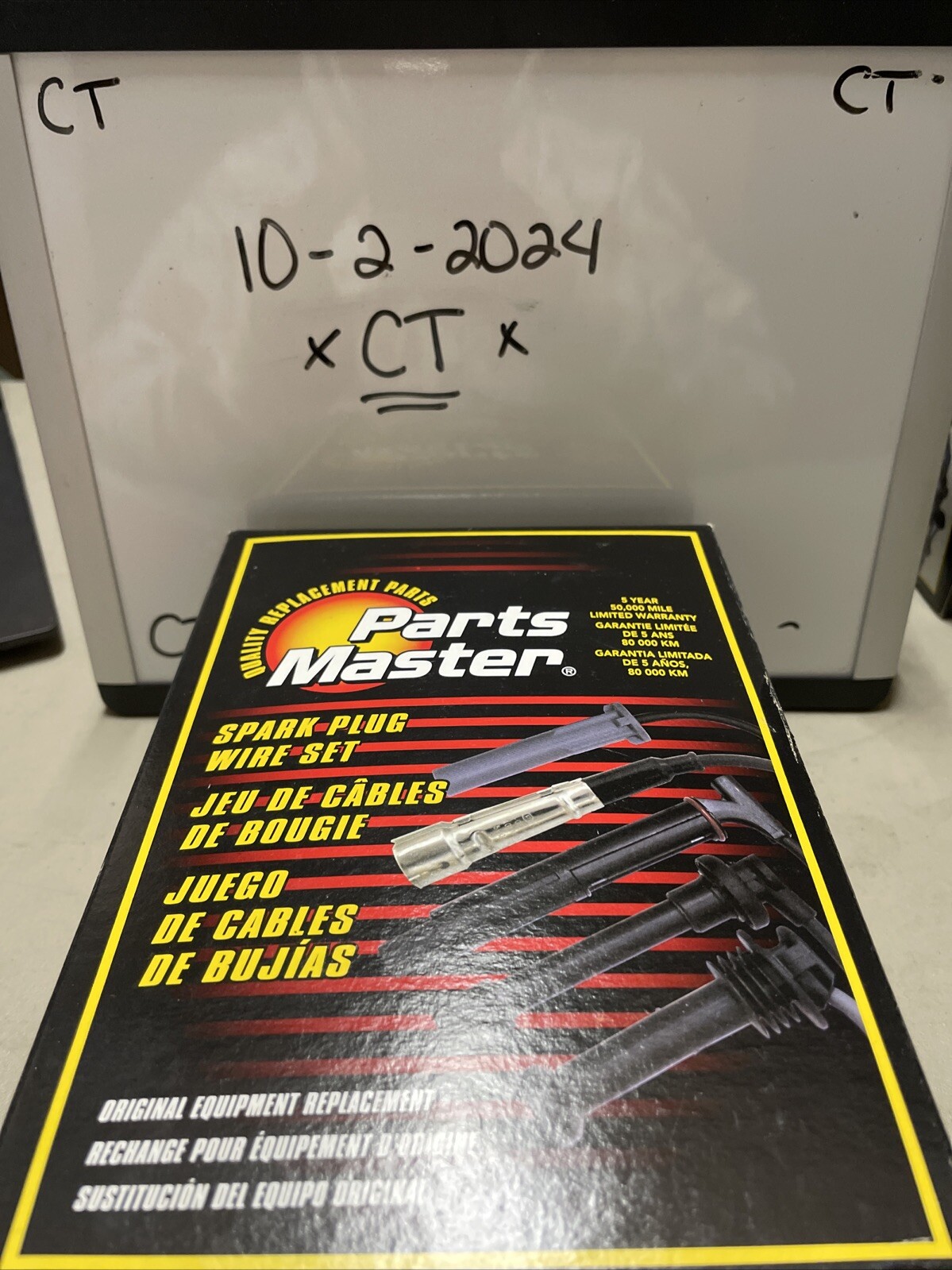 PARTS MASTER SPARK PLUG WIRE SET, UNIVERSAL RESISTOR IGNITION WIRE SET, 27624