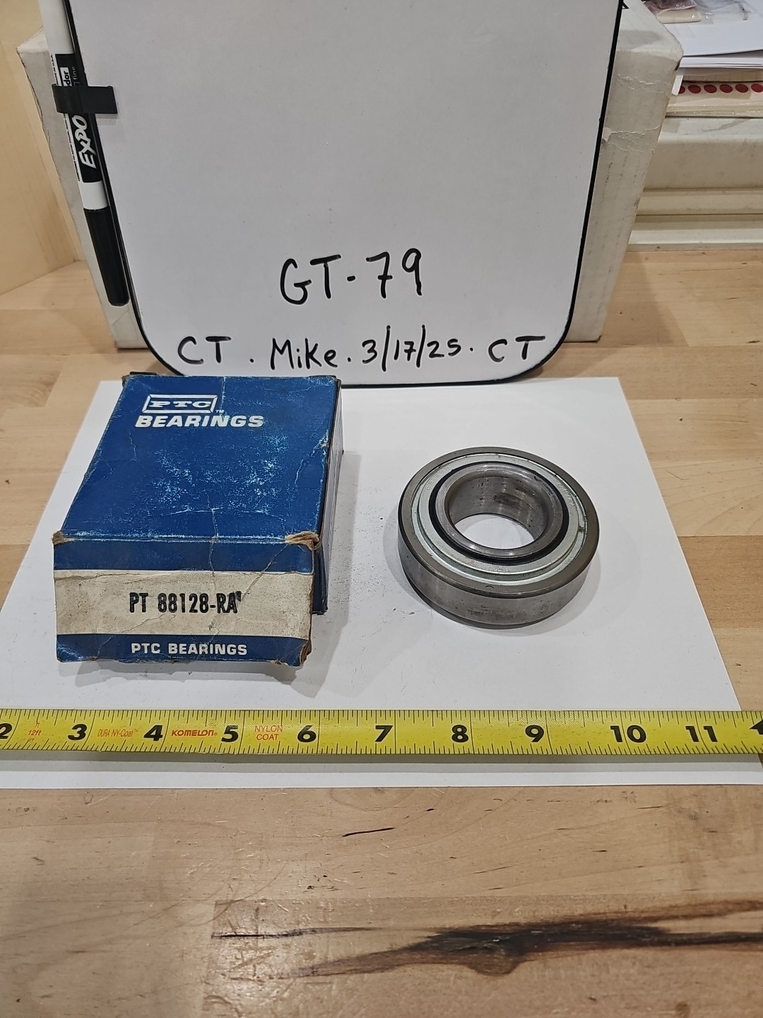 PTC 88128-RA Rear Wheel Bearing w/o Lock Ring