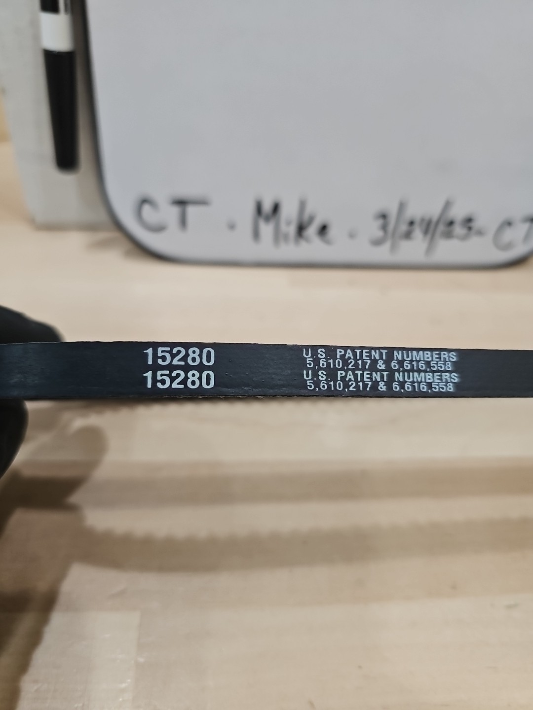 Parts Master 15280 Accessory Drive Belt - 0.44" X 28.00" - 36 Degree - Image 3