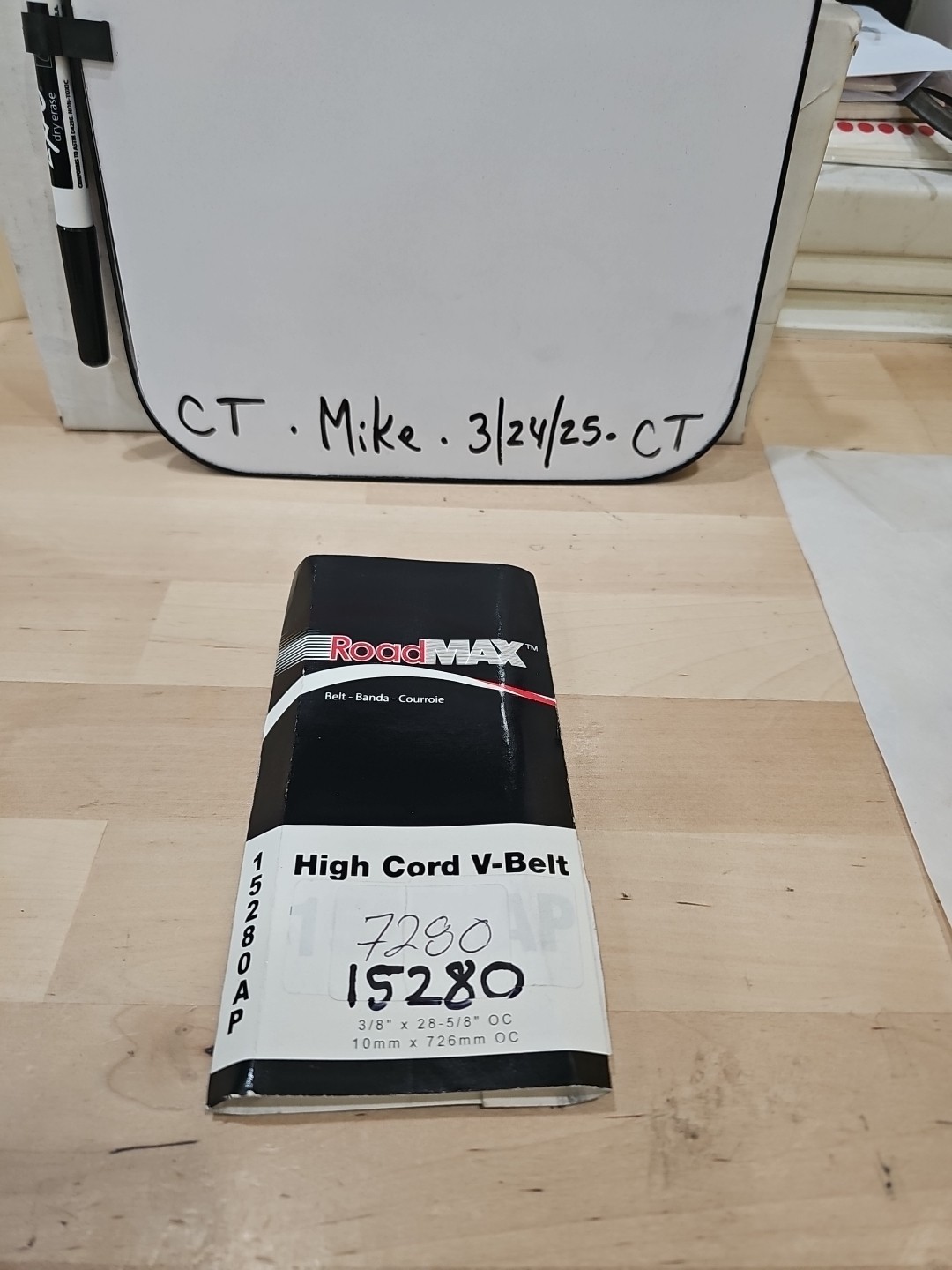 Parts Master 15280 Accessory Drive Belt - 0.44" X 28.00" - 36 Degree