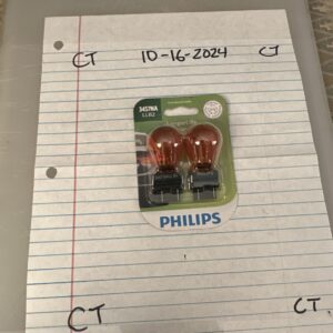 Philips Lighting Pack of 2 LongerLife Miniature Bulbs 3457NALLB2 12.8/14V