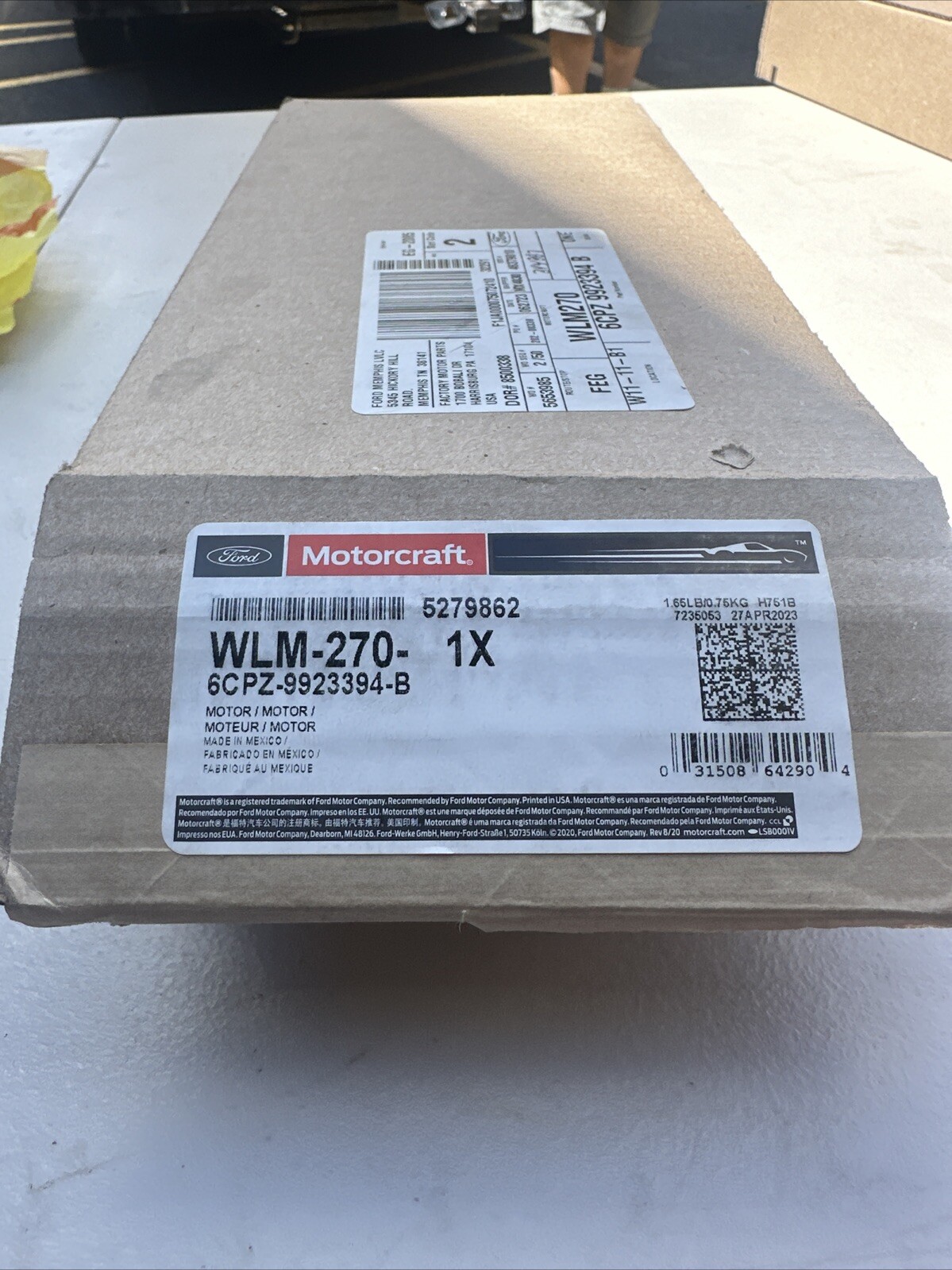 Power Window Motor Motorcraft WLM-270