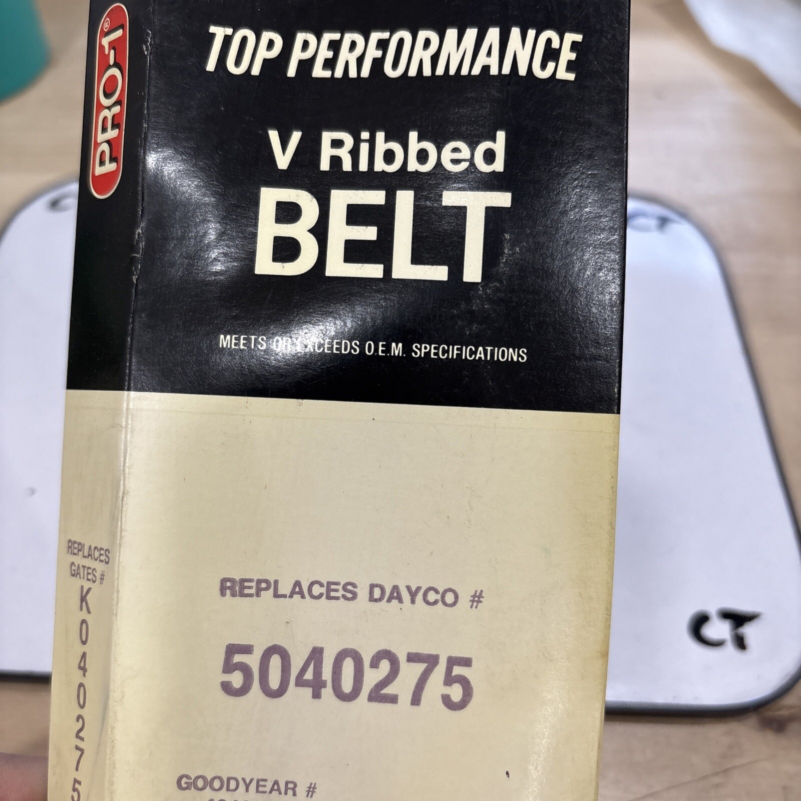 Pro-1 V Ribbed Serpentine Belt Replaces Dayco 5040275 & Gates K040275 - Image 4