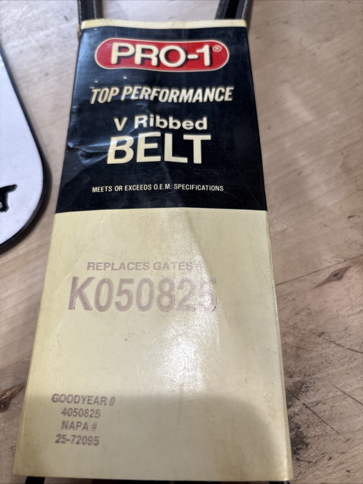 Pro-1 V Ribbed Serpentine Belt Replaces Dayco 5050825 & Gates K050825 - Image 4