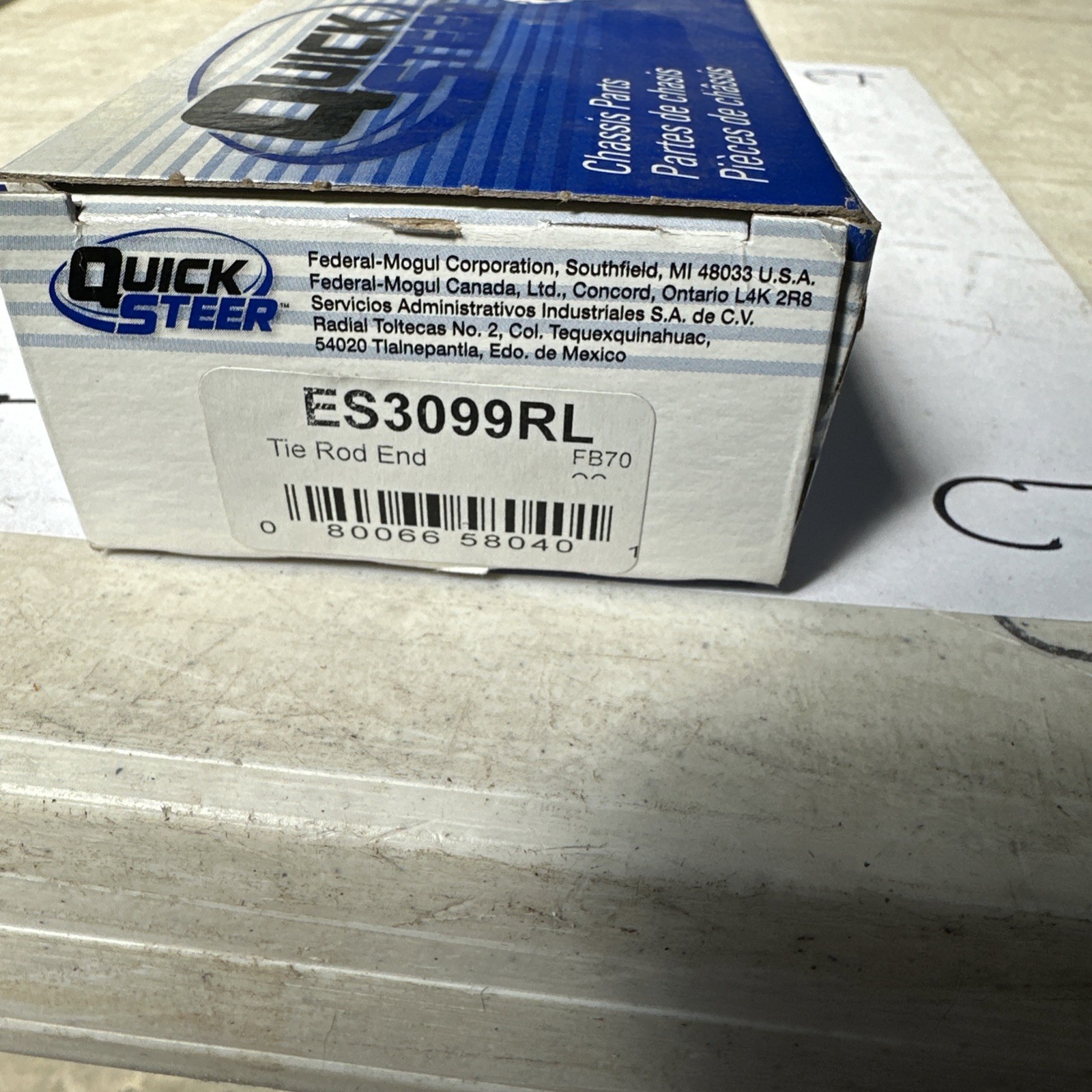 Quick Steer ES3099RL Steering Tie Rod End - Image 3