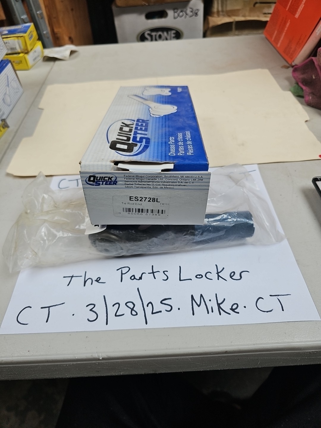 Quicksteer ES2728L Tie Rod End