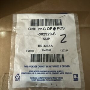RETAINER, WIRE HARNESS 382929-S (2) Clips