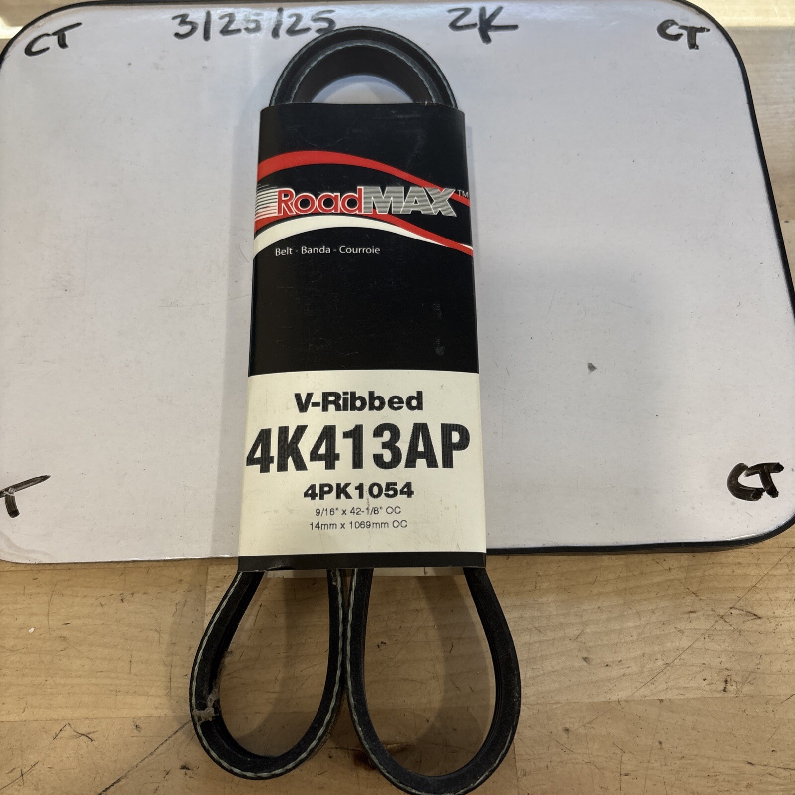 RoadMAX 4K413AP V-Ribbed Belt 9/16” x 41-1/8” - Image 3